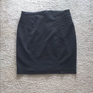 Black zip up skirt